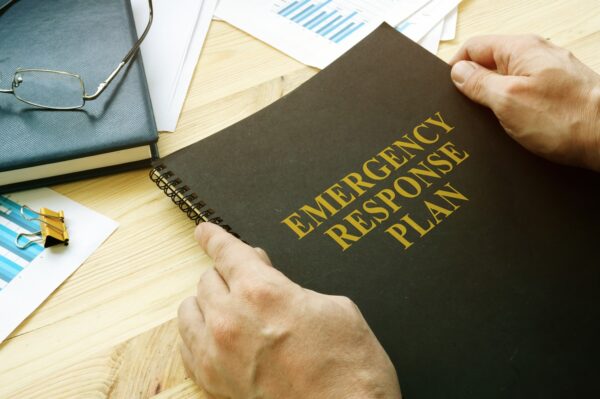 emergency response plan; avoid workplace injury and heavy equipment failure